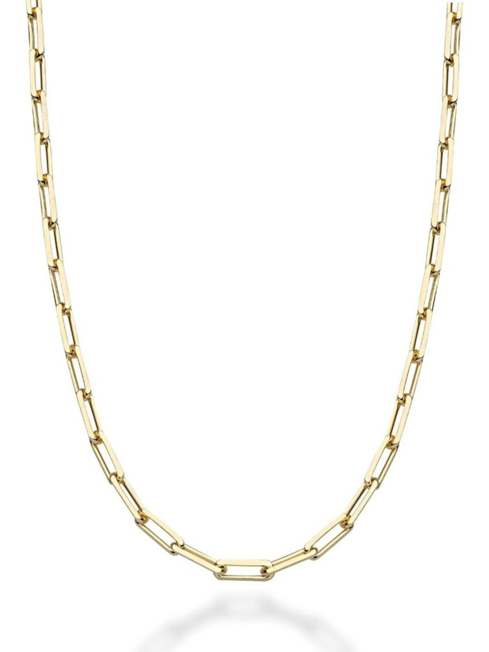 925 Sterling Silver Paperclip Necklace for Women & Men - Elegant Everyday